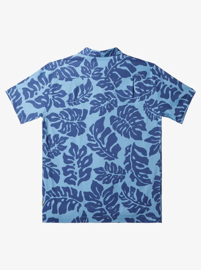 Shirts and Polos Men Quiksilver Waterman Waterfall Rain Short Sleeve Shirt Dusk Blue Waterfall Rain Shirts and Polos Men Quiksilver Waterman Waterfall Rain Short Sleeve Shirt Dusk Blue Waterfall Rain