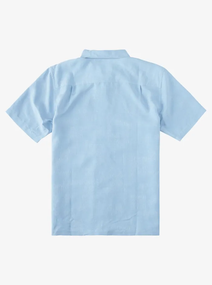 Shirts and Polos Men Quiksilver Waterman Waterman Manele Bay Short Sleeve Shirt Dusk Blue Shirts and Polos Men Quiksilver Waterman Waterman Manele Bay Short Sleeve Shirt Dusk Blue