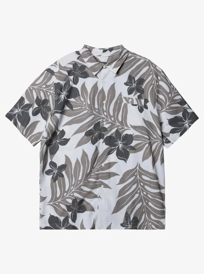 Shirts and Polos Men Quiksilver Waterman Waterman Shonan Short Sleeve Shirt Whiteblack Shirts and Polos Men Quiksilver Waterman Waterman Shonan Short Sleeve Shirt Whiteblack