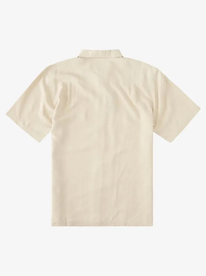 Shirts and Polos Men Quiksilver Waterman Waterman Tahiti Palms Premium AntiWrinkle Shirt Brown Rice Shirts and Polos Men Quiksilver Waterman Waterman Tahiti Palms Premium AntiWrinkle Shirt Brown Rice