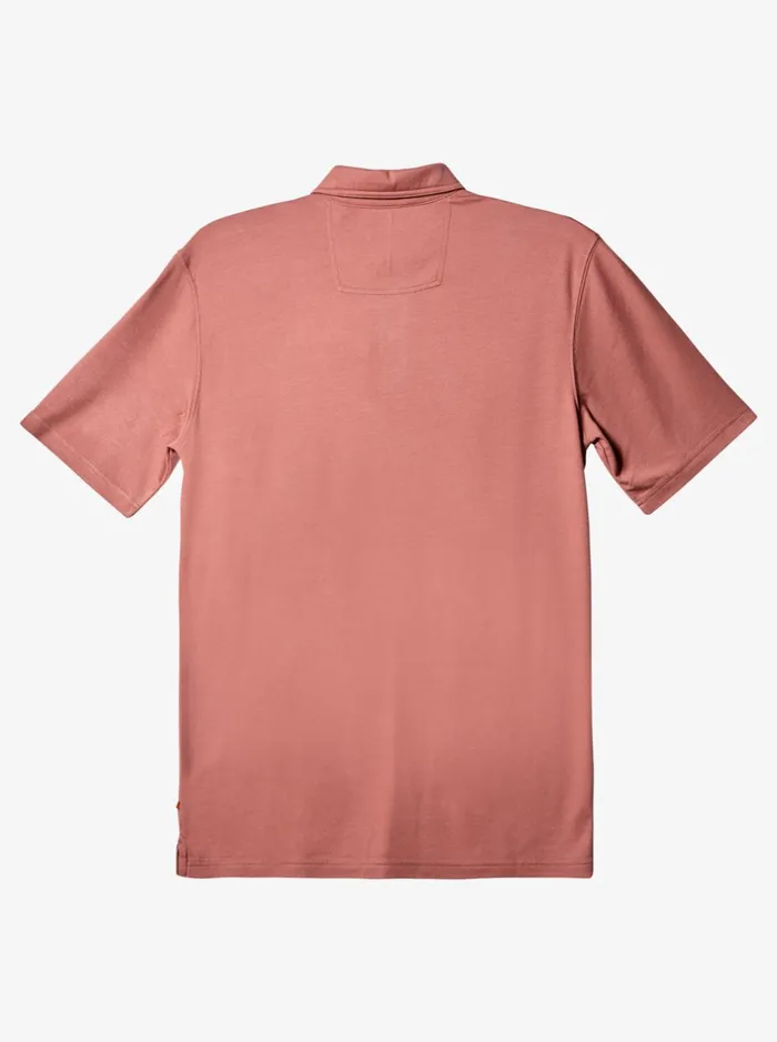 Shirts and Polos Men Quiksilver Waterman Waterman Waterpolo Short Sleeve Polo Shirt Ash Rose Shirts and Polos Men Quiksilver Waterman Waterman Waterpolo Short Sleeve Polo Shirt Ash Rose