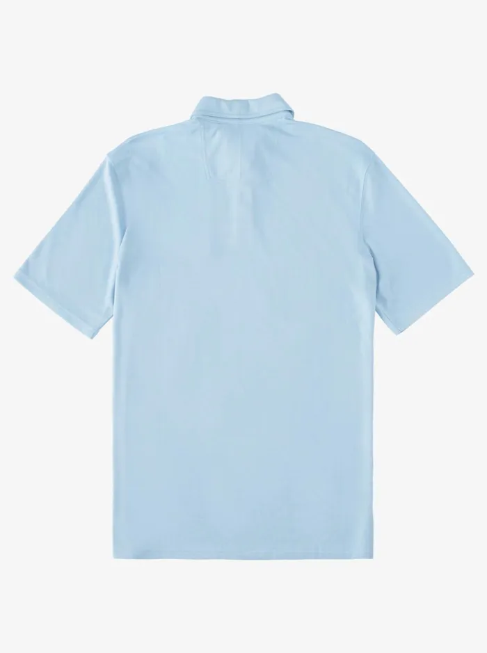 Shirts and Polos Men Quiksilver Waterman Waterman Waterpolo Short Sleeve Polo Shirt Dusk Blue Shirts and Polos Men Quiksilver Waterman Waterman Waterpolo Short Sleeve Polo Shirt Dusk Blue