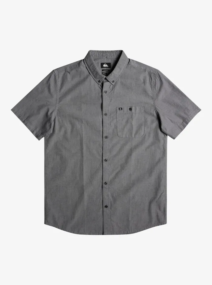 Shirts and Polos Men Quiksilver Winfall Short Sleeve Shirt Black