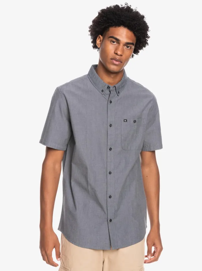 Shirts and Polos Men Quiksilver Winfall Short Sleeve Shirt Black Shirts and Polos Men Quiksilver Winfall Short Sleeve Shirt Black