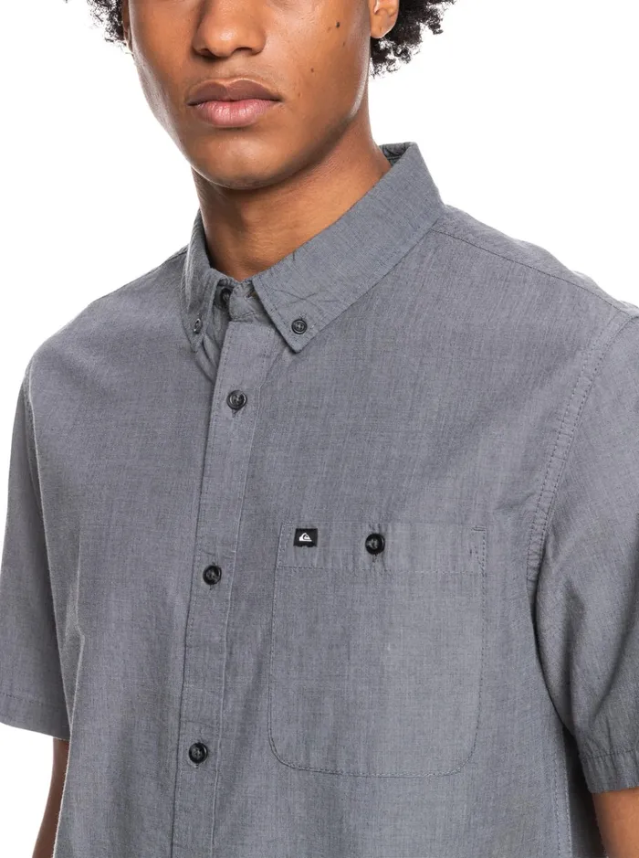 Shirts and Polos Men Quiksilver Winfall Short Sleeve Shirt Black Shirts and Polos Men Quiksilver Winfall Short Sleeve Shirt Black