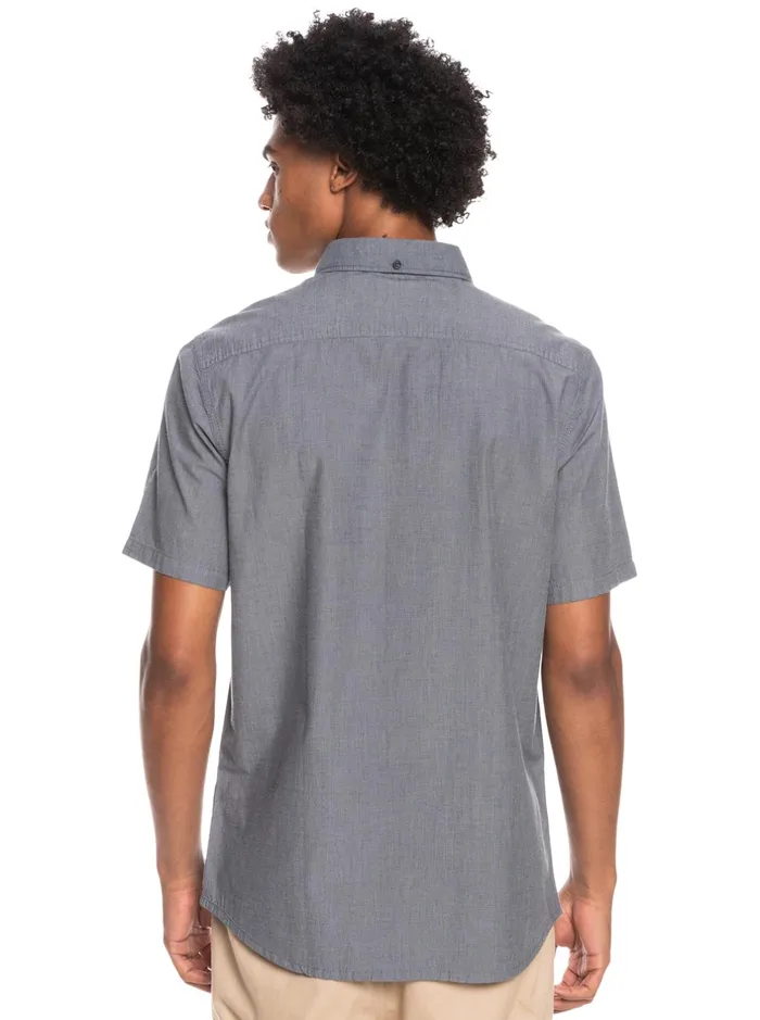 Shirts and Polos Men Quiksilver Winfall Short Sleeve Shirt Black Shirts and Polos Men Quiksilver Winfall Short Sleeve Shirt Black