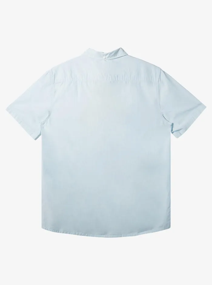 Shirts and Polos Men Quiksilver Winfall Short Sleeve Shirt Clear Sky Shirts and Polos Men Quiksilver Winfall Short Sleeve Shirt Clear Sky
