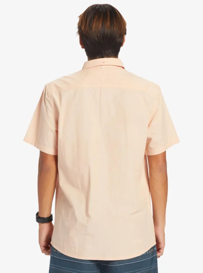 Shirts and Polos Men Quiksilver Winfall Short Sleeve Shirt Copper Tan Shirts and Polos Men Quiksilver Winfall Short Sleeve Shirt Copper Tan