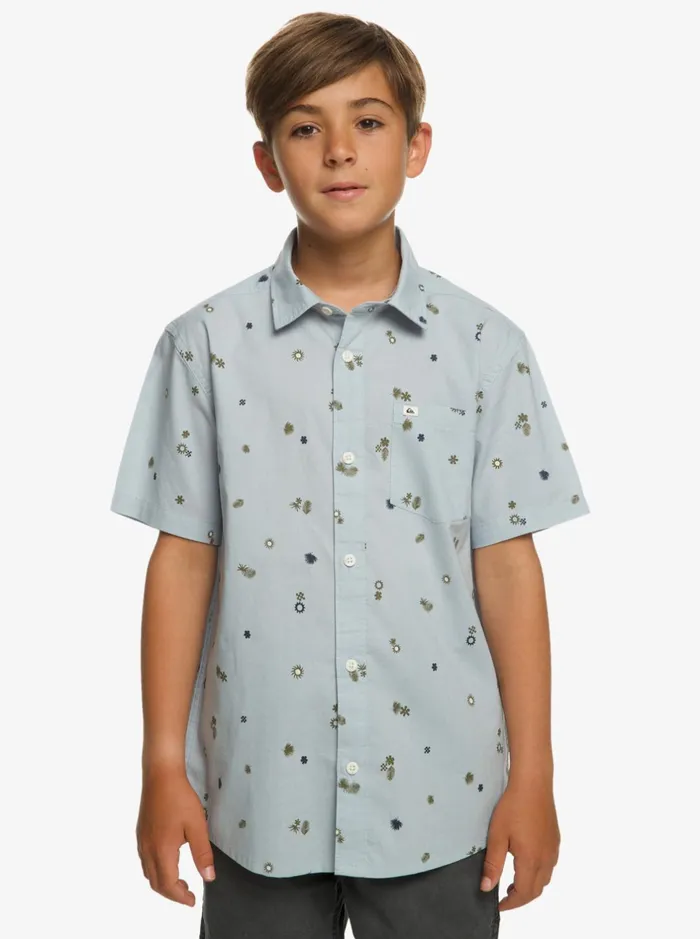 Shirts Boys Quiksilver Peaceful Rave Short Sleeve Shirt Celestial Blue Peaceful Rave S Shirts Boys Quiksilver Peaceful Rave Short Sleeve Shirt Celestial Blue Peaceful Rave S