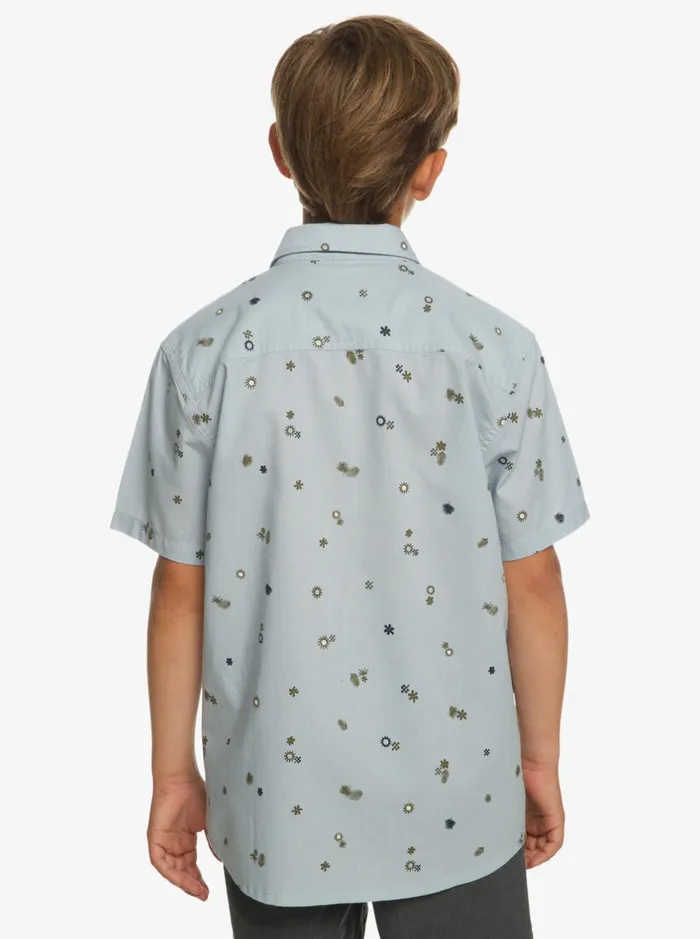 Shirts Boys Quiksilver Peaceful Rave Short Sleeve Shirt Celestial Blue Peaceful Rave S Shirts Boys Quiksilver Peaceful Rave Short Sleeve Shirt Celestial Blue Peaceful Rave S