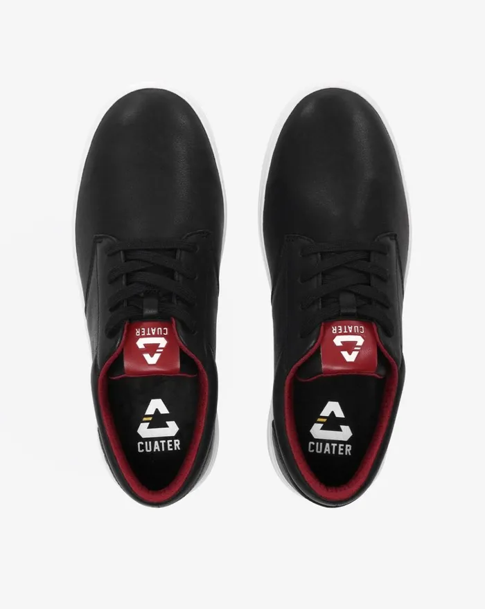 Shoes Lace Up TravisMathew THE WILDCARD LEATHER SPIKELESS GOLF SHOE Blackruby Wine
