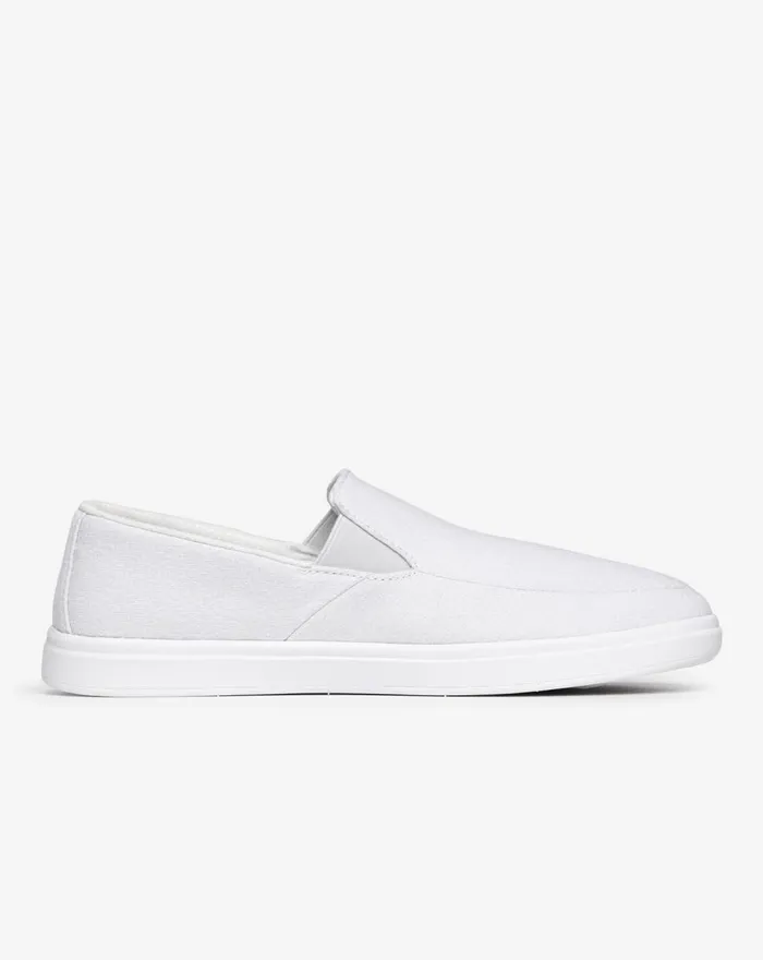 Shoes Slip On TravisMathew PHENOM SLIPON Heather Lt Grey Woven