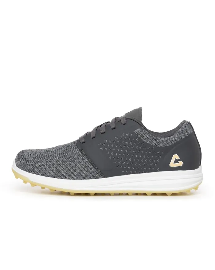 Shoes Spikeless TravisMathew THE MONEYMAKER SPIKELESS GOLF SHOE Grey Pinstripesunlight