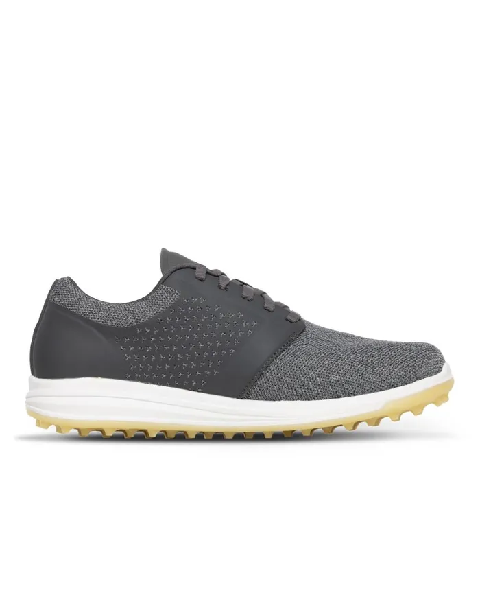 Shoes Spikeless TravisMathew THE MONEYMAKER SPIKELESS GOLF SHOE Grey Pinstripesunlight