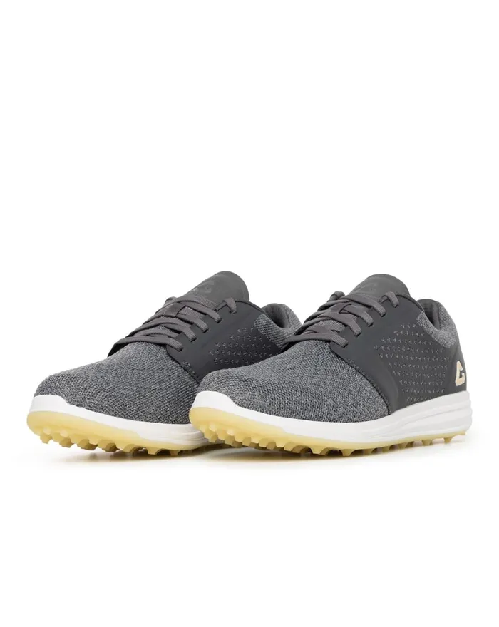 Shoes Spikeless TravisMathew THE MONEYMAKER SPIKELESS GOLF SHOE Grey Pinstripesunlight