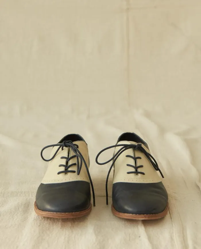 Shoes Women039s The Great The Saddle Shoe Navy And Vanilla