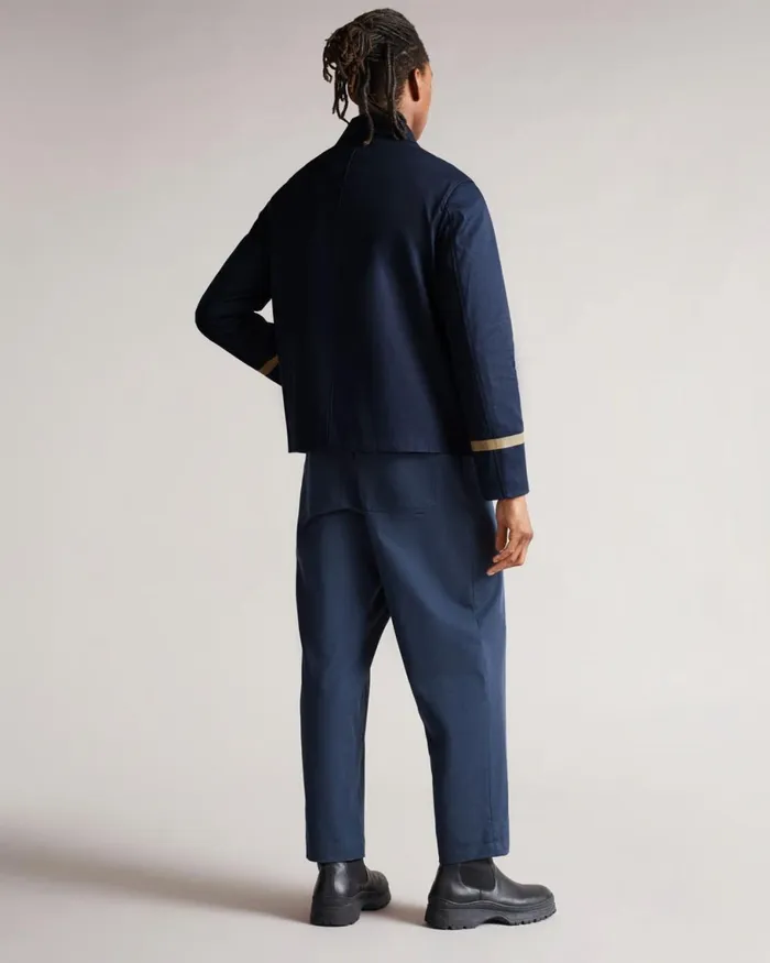 Short Bonded Mac Dark Navy Men Ted Baker Clothing Short Bonded Mac Dark Navy Men Ted Baker Clothing