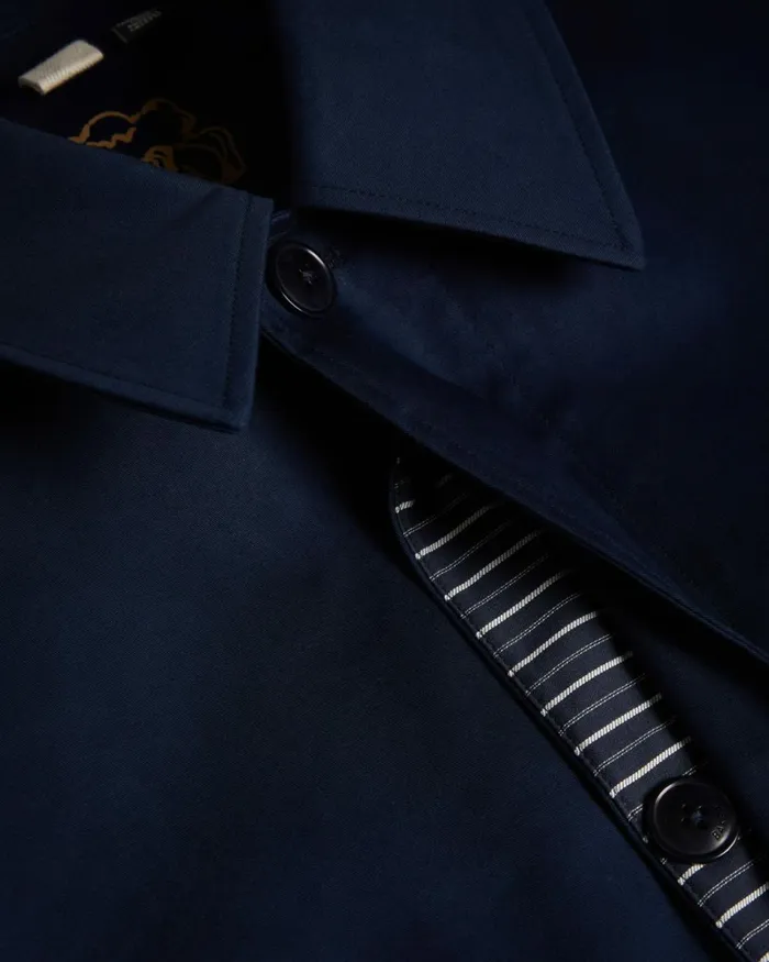 Short Bonded Mac Dark Navy Men Ted Baker Clothing Short Bonded Mac Dark Navy Men Ted Baker Clothing