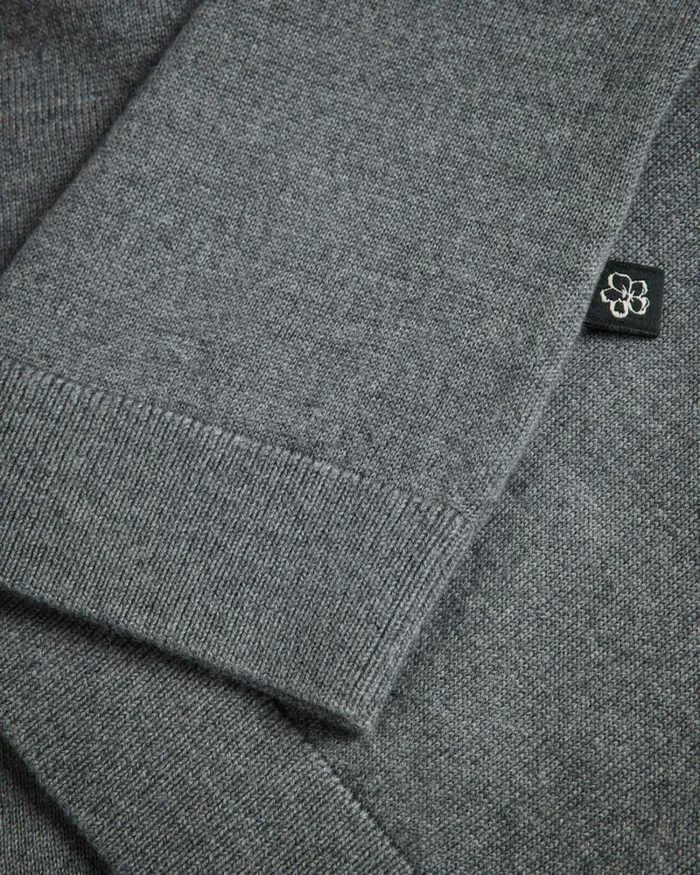 Short Sleeve Knitted TShirt Charcoal Men Ted Baker Clothing Short Sleeve Knitted TShirt Charcoal Men Ted Baker Clothing