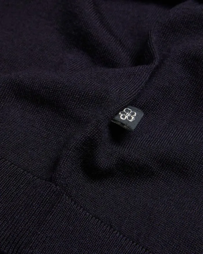 Short Sleeve Knitted TShirt Navy Men Ted Baker Clothing Short Sleeve Knitted TShirt Navy Men Ted Baker Clothing