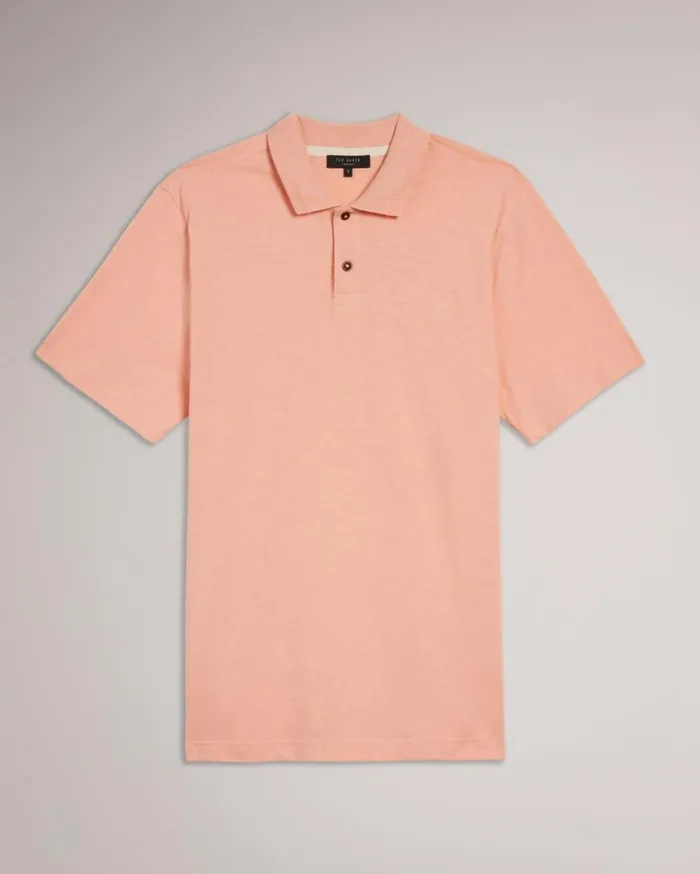Short Sleeve Polo Shirt Light Pink Men Ted Baker Clothing Short Sleeve Polo Shirt Light Pink Men Ted Baker Clothing