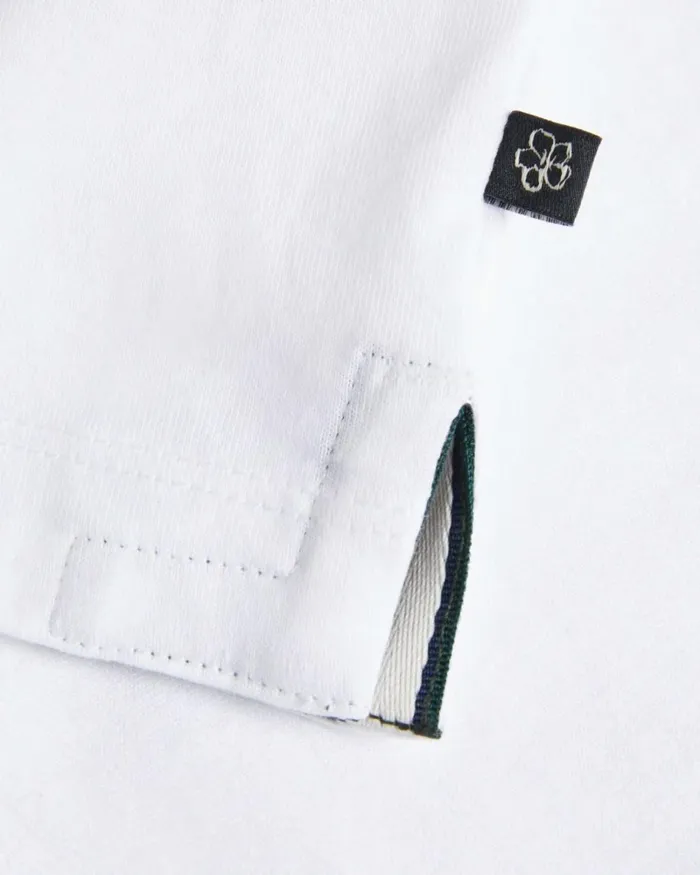 Short Sleeve Regular Fit Branded TShirt White Men Ted Baker Clothing