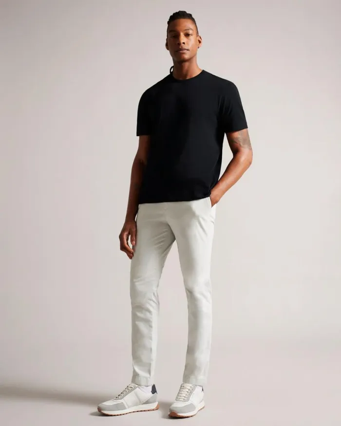 Short Sleeve Regular Fit Plain Tshirt Black Men Ted Baker Clothing Short Sleeve Regular Fit Plain Tshirt Black Men Ted Baker Clothing