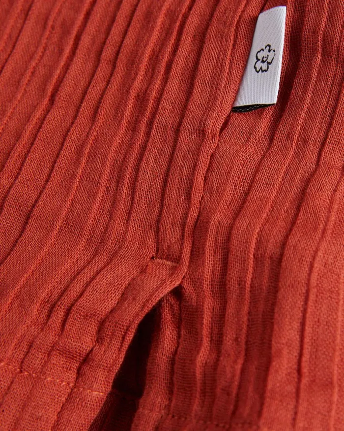 Short Sleeve Seersucker Shirt Burnt Red Men Ted Baker Shirts Short Sleeve Seersucker Shirt Burnt Red Men Ted Baker Shirts
