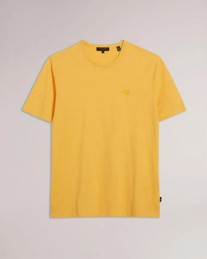 Short Sleeve T Shirt Medium Yellow Men Ted Baker Clothing Short Sleeve T Shirt Medium Yellow Men Ted Baker Clothing