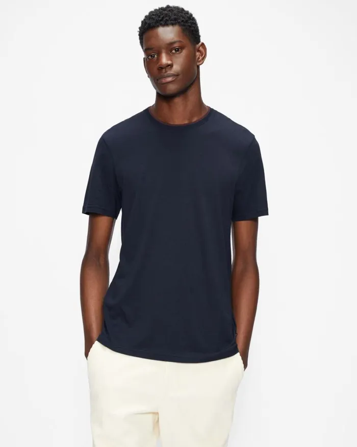 Short Sleeve T Shirt Navy Men Ted Baker Clothing Short Sleeve T Shirt Navy Men Ted Baker Clothing