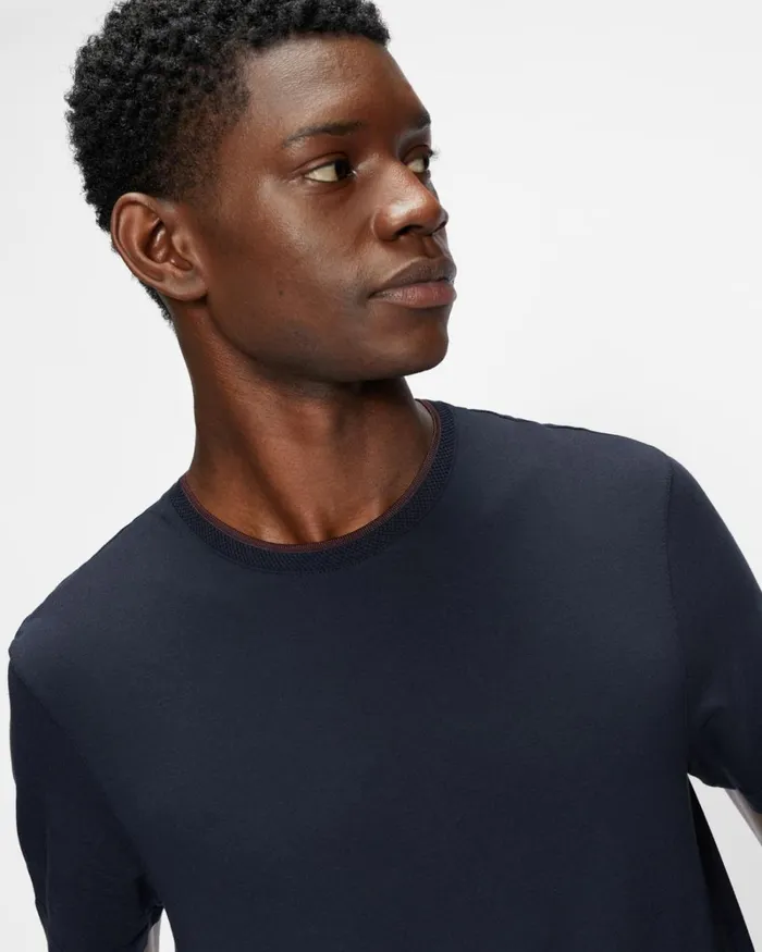 Short Sleeve T Shirt Navy Men Ted Baker Clothing Short Sleeve T Shirt Navy Men Ted Baker Clothing