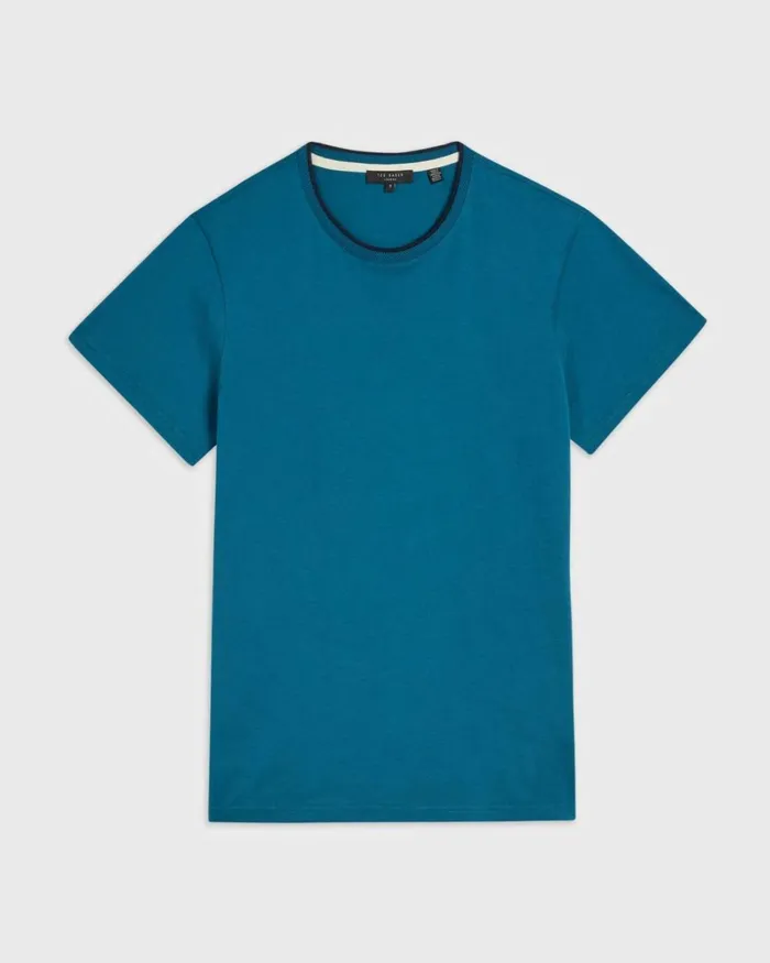 Short Sleeve T Shirt TealBlue Men Ted Baker Clothing