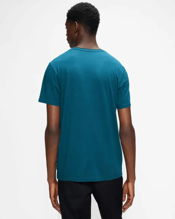 Short Sleeve T Shirt TealBlue Men Ted Baker Clothing Short Sleeve T Shirt TealBlue Men Ted Baker Clothing