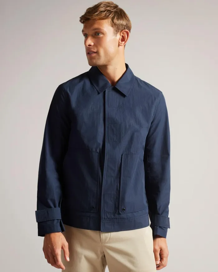 Short Velcro Packaway Jacket Navy Men Ted Baker Coats and Jackets Short Velcro Packaway Jacket Navy Men Ted Baker Coats and Jackets