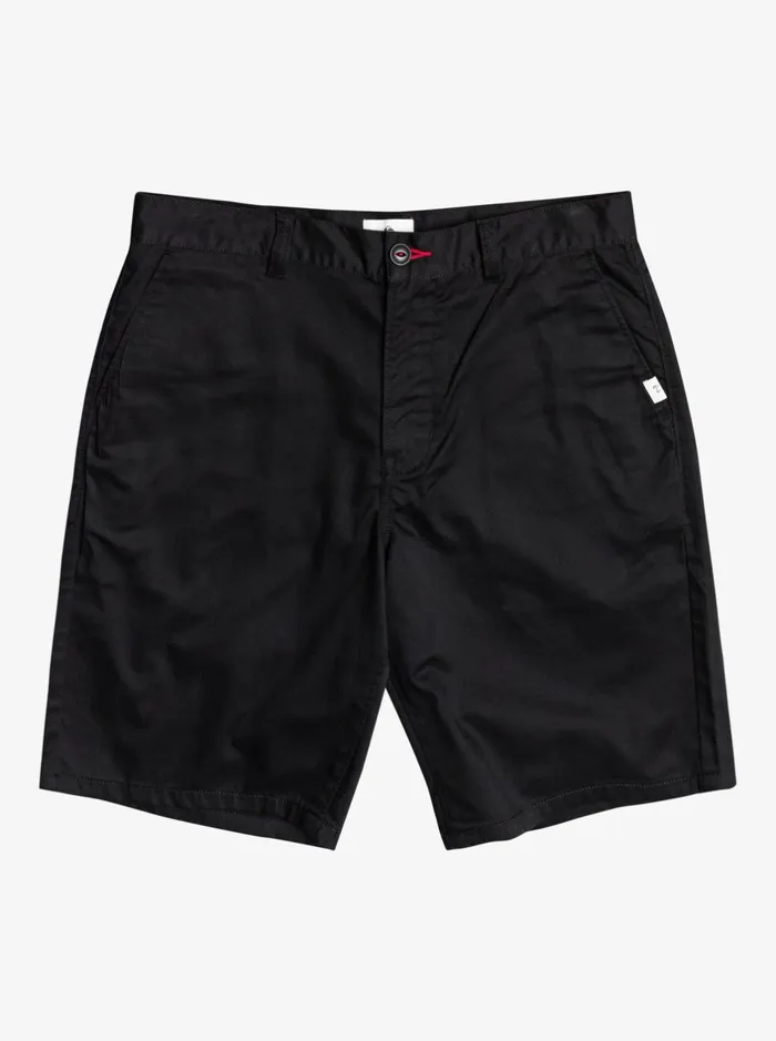 Shorts and Amphibians Men Quiksilver Crest Chino Chino 21034 Shorts Black