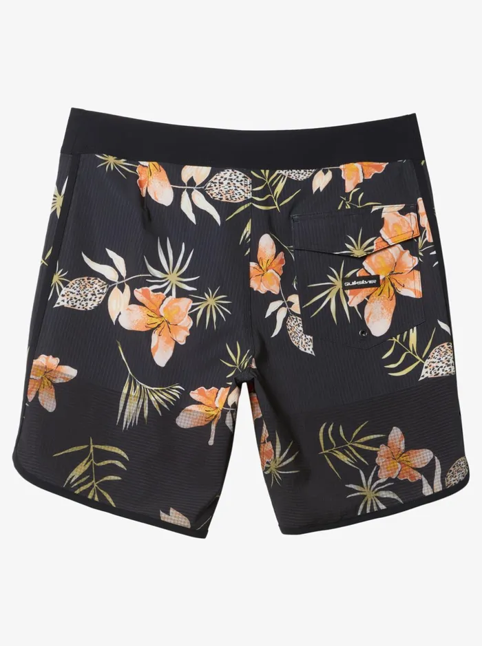 Shorts and Amphibians Men Quiksilver Highline Scallop 19034 Boardshorts Black Tropical Floral Ss Shorts and Amphibians Men Quiksilver Highline Scallop 19034 Boardshorts Black Tropical Floral Ss
