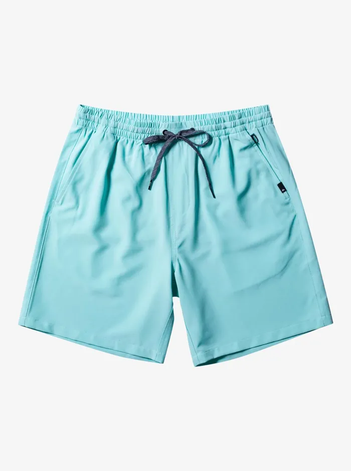 Shorts and Amphibians Men Quiksilver Ocean Elastic Waist 18034 Amphibian Shorts Angel Blue