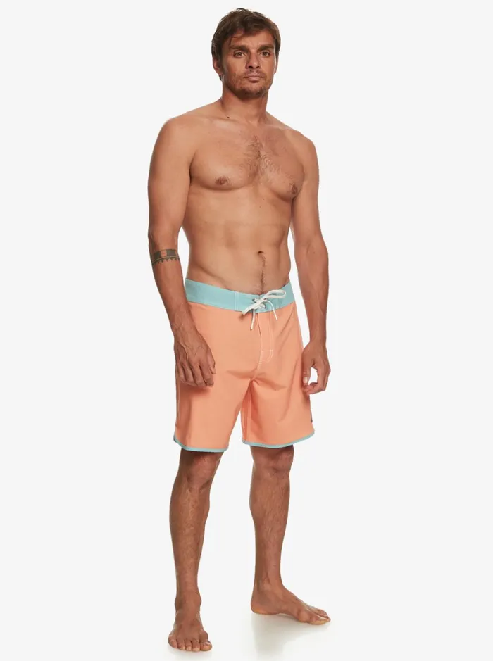Shorts and Amphibians Men Quiksilver Original Scallop 18034 Boardshorts Copper Tan Shorts and Amphibians Men Quiksilver Original Scallop 18034 Boardshorts Copper Tan