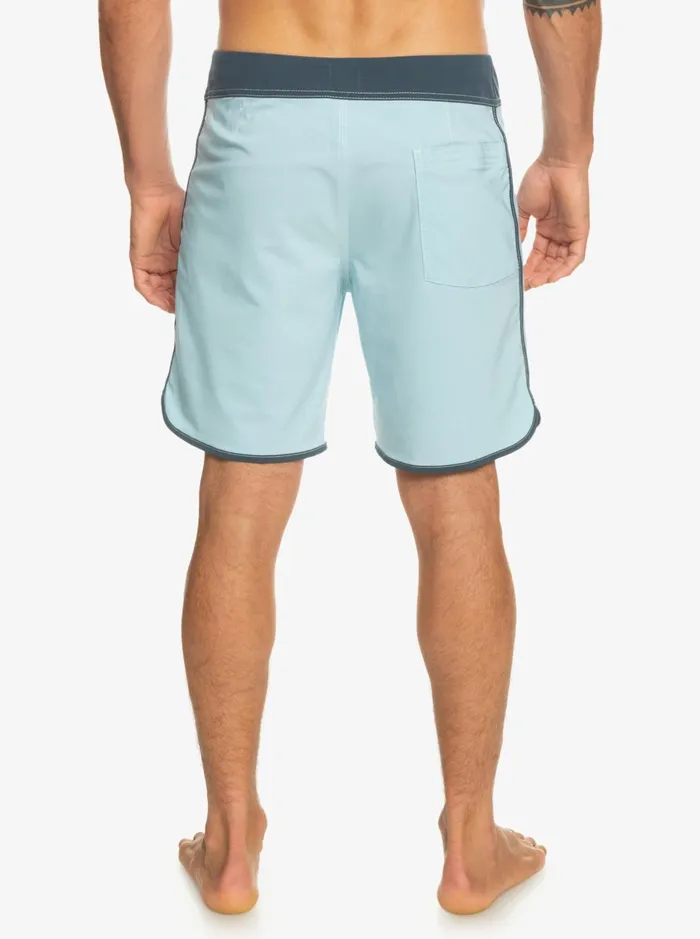 Shorts and Amphibians Men Quiksilver Original Scallop 18034 Boardshorts Sky Blue Shorts and Amphibians Men Quiksilver Original Scallop 18034 Boardshorts Sky Blue