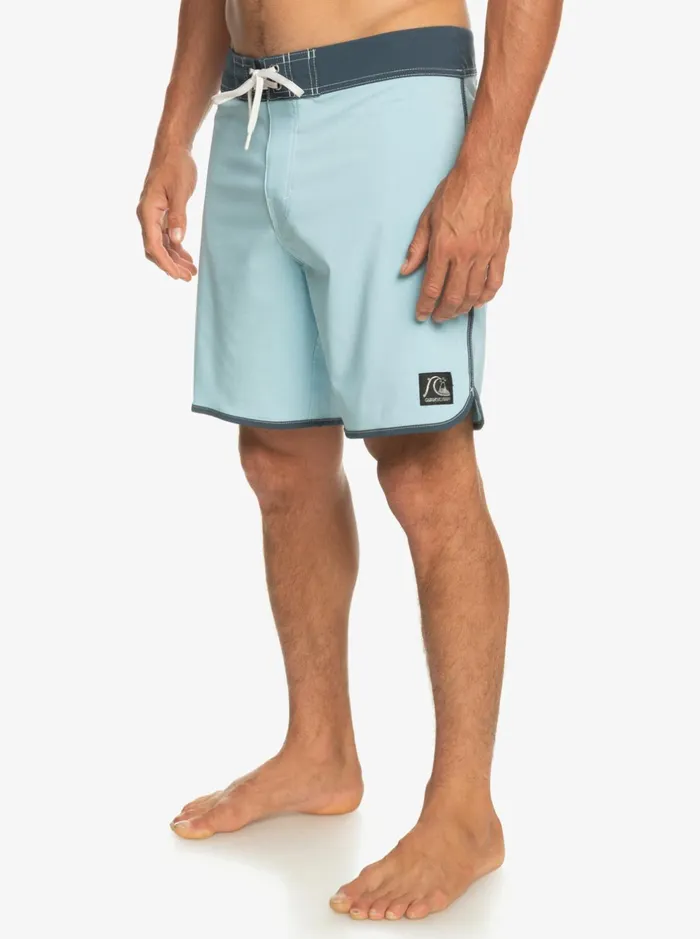 Shorts and Amphibians Men Quiksilver Original Scallop 18034 Boardshorts Sky Blue Shorts and Amphibians Men Quiksilver Original Scallop 18034 Boardshorts Sky Blue