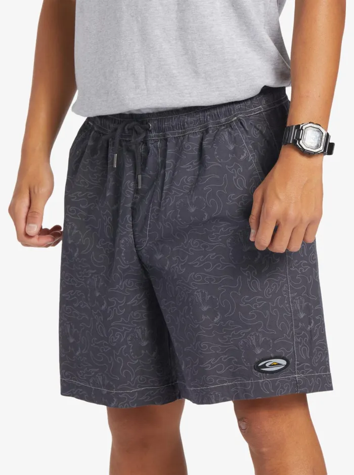Shorts and Amphibians Men Quiksilver Saturn Taxer 18034 Elastic Shorts Tarmac Tribal Floral Shorts and Amphibians Men Quiksilver Saturn Taxer 18034 Elastic Shorts Tarmac Tribal Floral