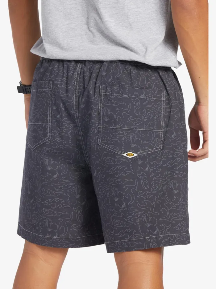Shorts and Amphibians Men Quiksilver Saturn Taxer 18034 Elastic Shorts Tarmac Tribal Floral Shorts and Amphibians Men Quiksilver Saturn Taxer 18034 Elastic Shorts Tarmac Tribal Floral