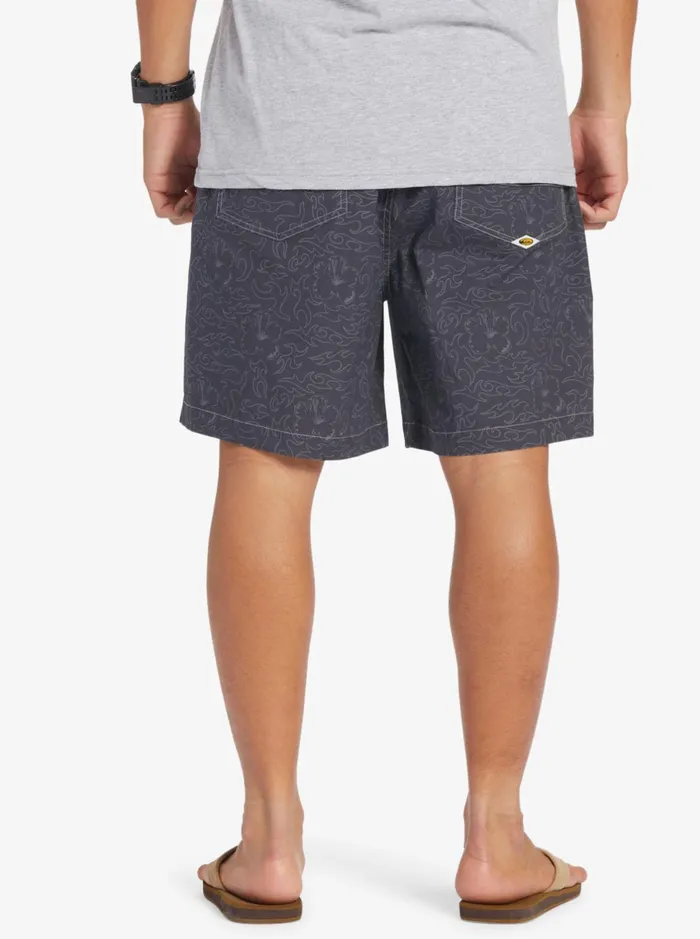 Shorts and Amphibians Men Quiksilver Saturn Taxer 18034 Elastic Shorts Tarmac Tribal Floral Shorts and Amphibians Men Quiksilver Saturn Taxer 18034 Elastic Shorts Tarmac Tribal Floral