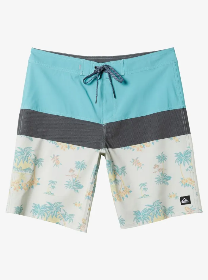 Shorts and Amphibians Men Quiksilver Surfsilk Panel 20034 Boardshorts Snow White Palm Spritz Shorts and Amphibians Men Quiksilver Surfsilk Panel 20034 Boardshorts Snow White Palm Spritz