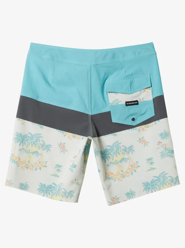 Shorts and Amphibians Men Quiksilver Surfsilk Panel 20034 Boardshorts Snow White Palm Spritz Shorts and Amphibians Men Quiksilver Surfsilk Panel 20034 Boardshorts Snow White Palm Spritz