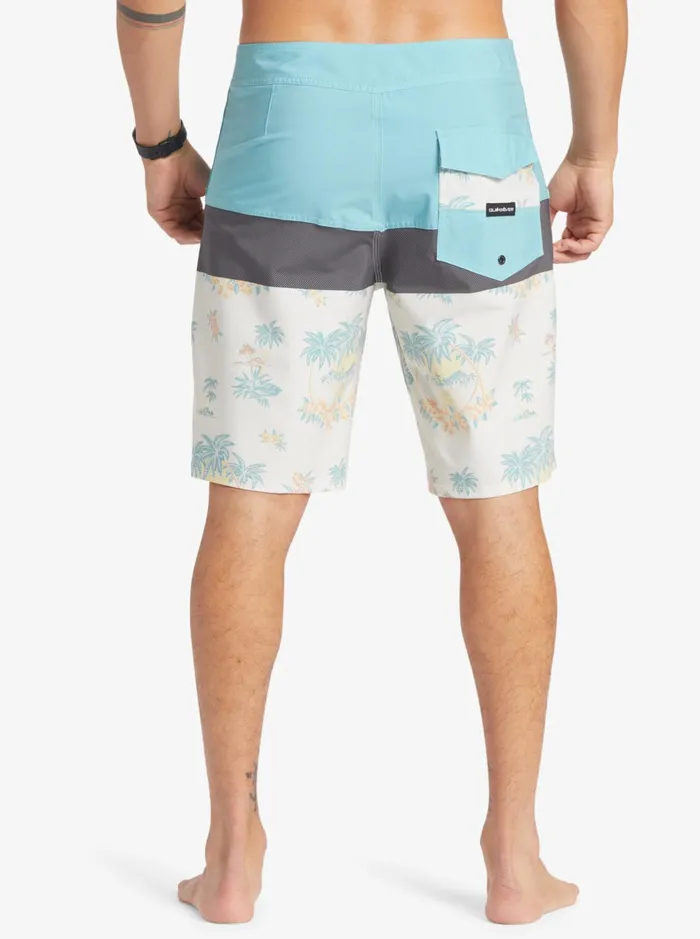 Shorts and Amphibians Men Quiksilver Surfsilk Panel 20034 Boardshorts Snow White Palm Spritz Shorts and Amphibians Men Quiksilver Surfsilk Panel 20034 Boardshorts Snow White Palm Spritz