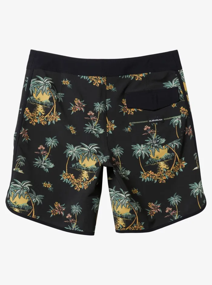 Shorts and Amphibians Men Quiksilver Surfsilk Scallop 19034 Boardshorts Black Palm Spritz Shorts and Amphibians Men Quiksilver Surfsilk Scallop 19034 Boardshorts Black Palm Spritz