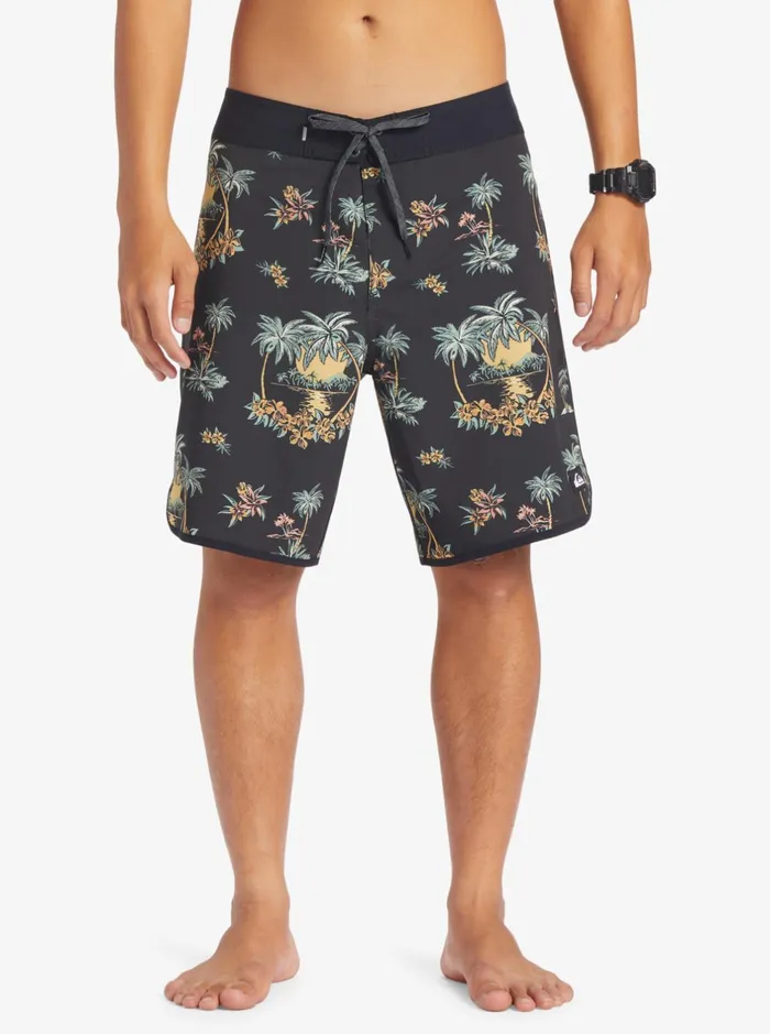 Shorts and Amphibians Men Quiksilver Surfsilk Scallop 19034 Boardshorts Black Palm Spritz Shorts and Amphibians Men Quiksilver Surfsilk Scallop 19034 Boardshorts Black Palm Spritz