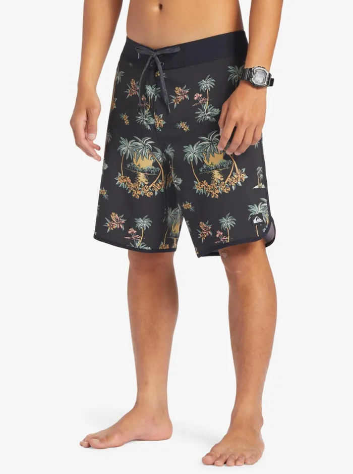 Shorts and Amphibians Men Quiksilver Surfsilk Scallop 19034 Boardshorts Black Palm Spritz Shorts and Amphibians Men Quiksilver Surfsilk Scallop 19034 Boardshorts Black Palm Spritz