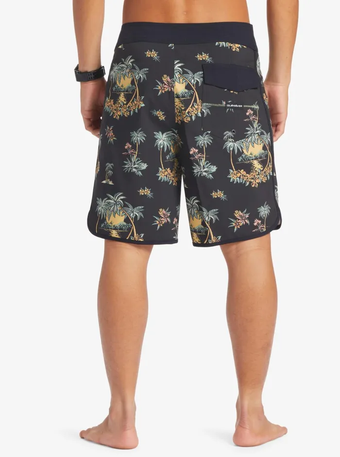 Shorts and Amphibians Men Quiksilver Surfsilk Scallop 19034 Boardshorts Black Palm Spritz Shorts and Amphibians Men Quiksilver Surfsilk Scallop 19034 Boardshorts Black Palm Spritz